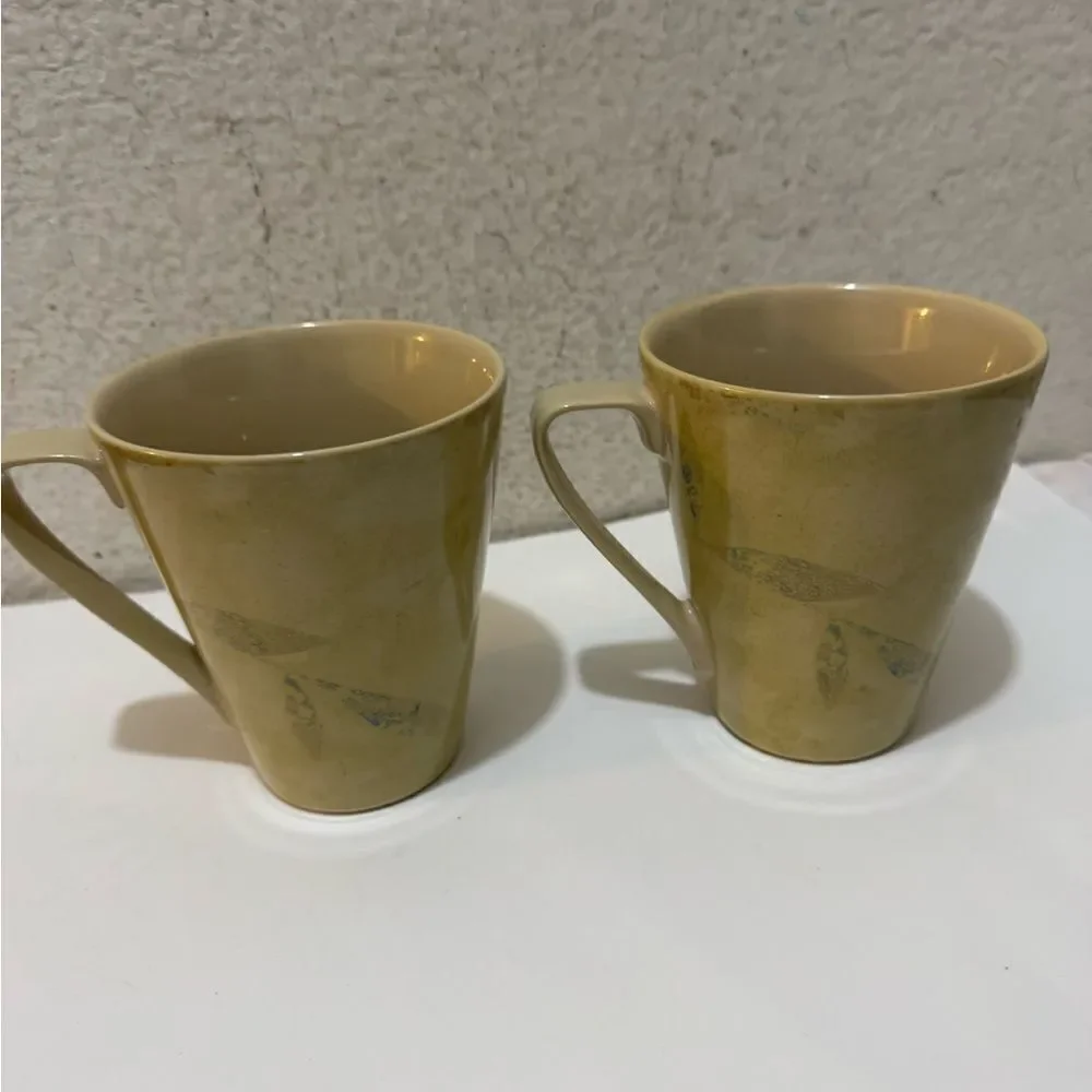 Pier one Antiqued mugs set of two